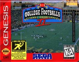 Cartridge artwork for College Football's National Championship 2 on the Sega Nomad.