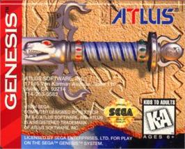 Cartridge artwork for Crusader of Centy on the Sega Nomad.