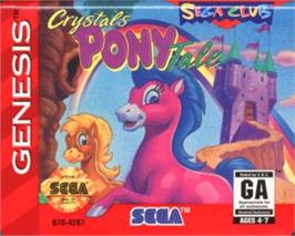 Cartridge artwork for Crystal's Pony Tale on the Sega Nomad.