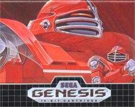 Cartridge artwork for Cyberball on the Sega Nomad.