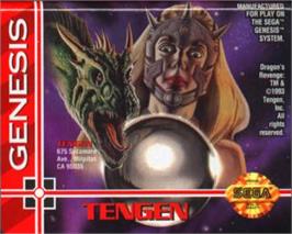 Cartridge artwork for Dragon's Revenge on the Sega Nomad.