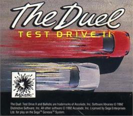 Cartridge artwork for Duel - Test Drive 2, The on the Sega Nomad.