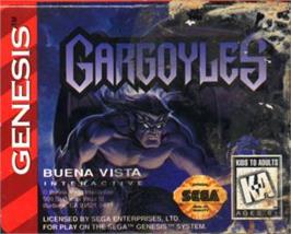 Cartridge artwork for Gargoyles on the Sega Nomad.