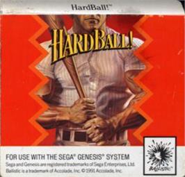 Cartridge artwork for Hardball! on the Sega Nomad.