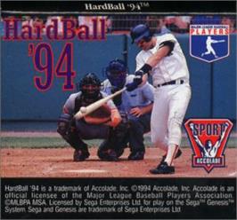 Cartridge artwork for Hardball '94 on the Sega Nomad.