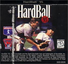 Cartridge artwork for Hardball '95 on the Sega Nomad.
