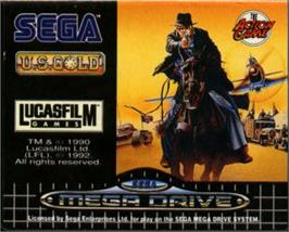 Cartridge artwork for Indiana Jones And The Last Crusade on the Sega Nomad.