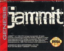 Cartridge artwork for Jammit on the Sega Nomad.
