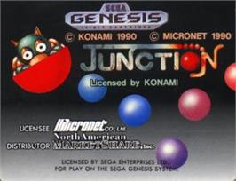 Cartridge artwork for Junction on the Sega Nomad.
