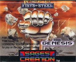 Cartridge artwork for Ka•Ge•Ki: Fists of Steel on the Sega Nomad.