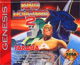 Cartridge artwork for King Of The Monsters 2 on the Sega Nomad.
