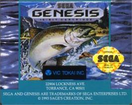 Cartridge artwork for King Salmon on the Sega Nomad.