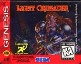 Cartridge artwork for Light Crusader on the Sega Nomad.