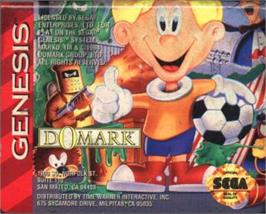 Cartridge artwork for Marko's Magic Football on the Sega Nomad.