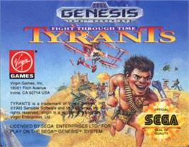 Cartridge artwork for Mega Lo Mania on the Sega Nomad.