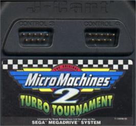 Cartridge artwork for Micro Machines 2: Turbo Tournament on the Sega Nomad.