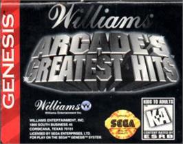 Cartridge artwork for Midway Presents Arcade's Greatest Hits on the Sega Nomad.