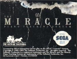Cartridge artwork for Miracle Piano Teaching System, The on the Sega Nomad.