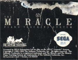 Cartridge artwork for Miracle Piano Teaching System on the Sega Nomad.