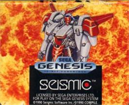 Cartridge artwork for Musha Aleste - Full Metal Fighter Ellinor on the Sega Nomad.