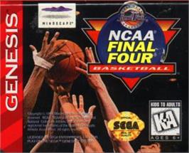 Cartridge artwork for NCAA Final Four Basketball on the Sega Nomad.