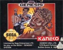 Cartridge artwork for Power Athlete on the Sega Nomad.
