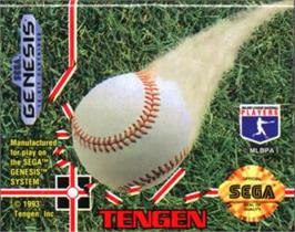 Cartridge artwork for R.B.I. Baseball '93 on the Sega Nomad.