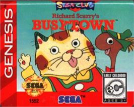 Cartridge artwork for Richard Scarry's Busytown on the Sega Nomad.