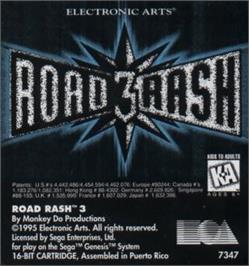 Cartridge artwork for Road Rash 3: Tour De Force on the Sega Nomad.