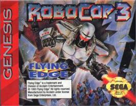 Cartridge artwork for Robocop 3 on the Sega Nomad.