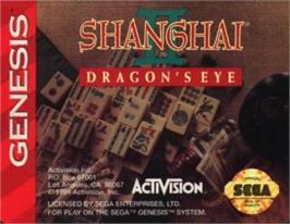 Cartridge artwork for Shanghai 2 - Dragon's Eye on the Sega Nomad.