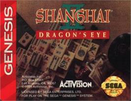 Cartridge artwork for Shanghai II on the Sega Nomad.