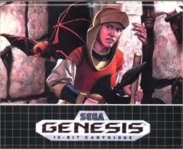 Cartridge artwork for Shi No Meikyu - Labyrinth Of Death on the Sega Nomad.