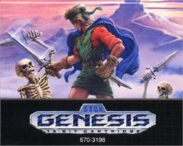 Cartridge artwork for Shining Force on the Sega Nomad.