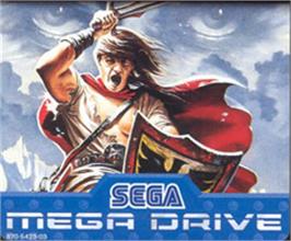 Cartridge artwork for Shining Force 2 on the Sega Nomad.