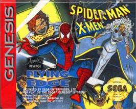 Cartridge artwork for Spider-Man and the X-Men: Arcade's Revenge on the Sega Nomad.