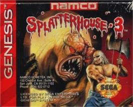 Cartridge artwork for Splatter House 3 on the Sega Nomad.