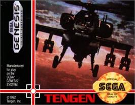 Cartridge artwork for Steel Talons on the Sega Nomad.