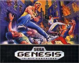 Cartridge artwork for Streets Of Rage on the Sega Nomad.