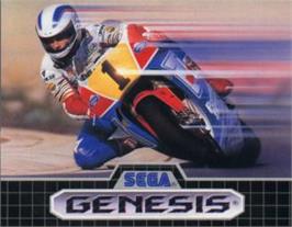 Cartridge artwork for Super Hang-on on the Sega Nomad.
