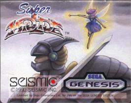 Cartridge artwork for Super Hydlide on the Sega Nomad.