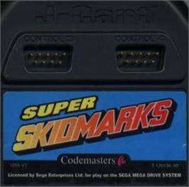 Cartridge artwork for Super Skidmarks on the Sega Nomad.