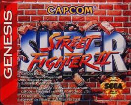Cartridge artwork for Super Street Fighter 2 on the Sega Nomad.