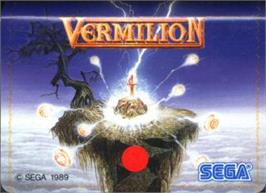 Cartridge artwork for Sword of Vermilion on the Sega Nomad.