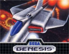 Cartridge artwork for Thunder Force II on the Sega Nomad.