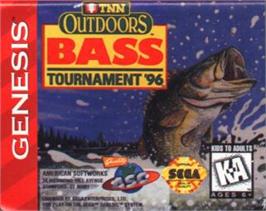 Cartridge artwork for Tnn Outdoors - Bass Tournament '96 on the Sega Nomad.