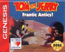 Cartridge artwork for Tom And Jerry - Frantic Antics on the Sega Nomad.