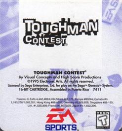 Cartridge artwork for Toughman Contest on the Sega Nomad.