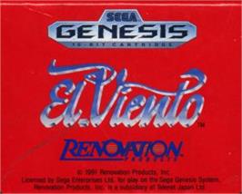 Cartridge artwork for Viento, El on the Sega Nomad.
