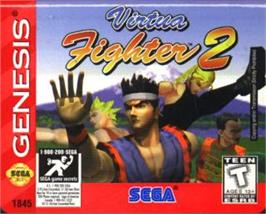 Cartridge artwork for Virtua Fighter 2 on the Sega Nomad.